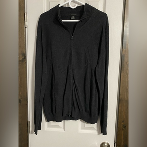 J. Ferrar Full‎ Zip Gray Sweater XL Men’s